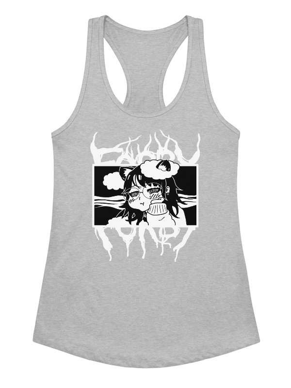 Metal Cat Girl Women's Racerback Tank Top product image (25)
