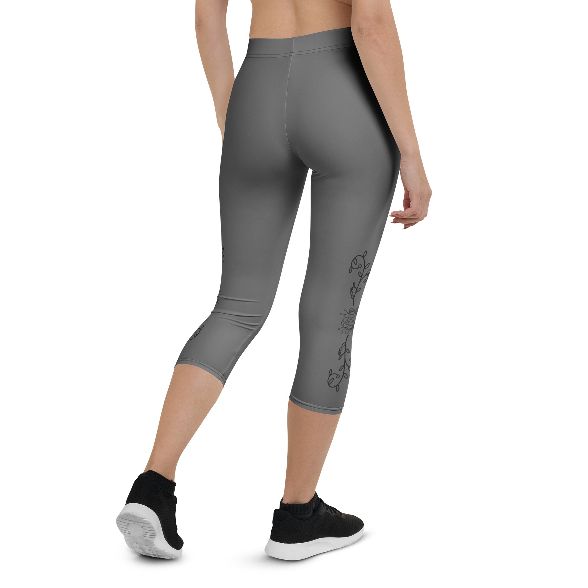 Serenity Pulse – Quiet Bloom Capri Leggings product image (3)