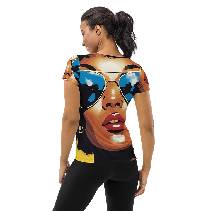 Caribbean Apples - Warm Caribbean Summer Retro | Women's Athletic T-Shirt product image (2)