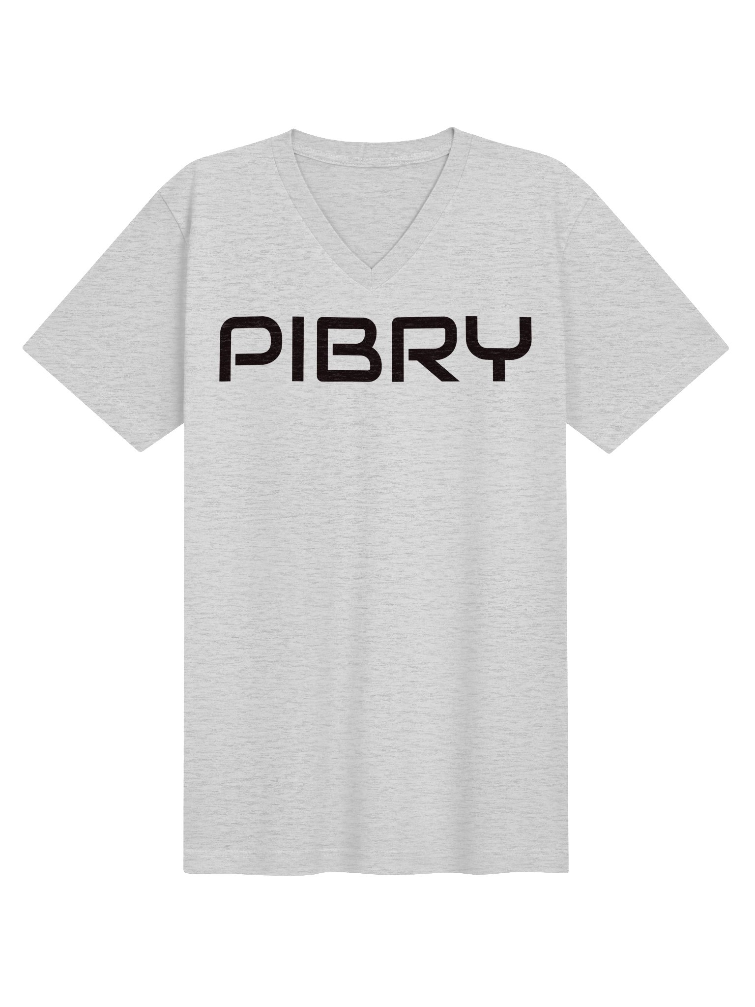 PIBRY Word Mark Essential V-Neck Tee – Black Design product image (9)
