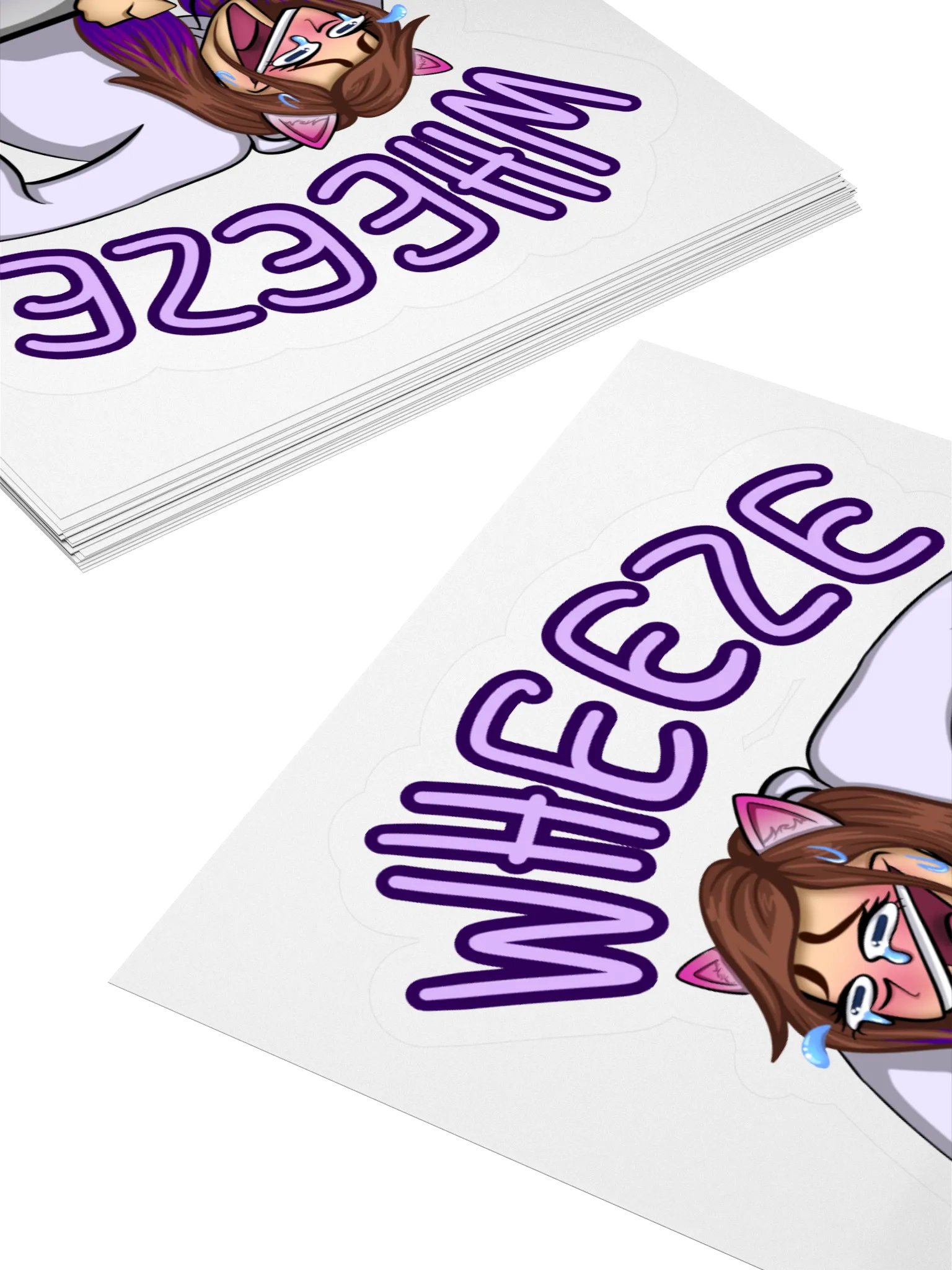 WHEEZE Laughing Wolfy Cut Stickers product image (10)