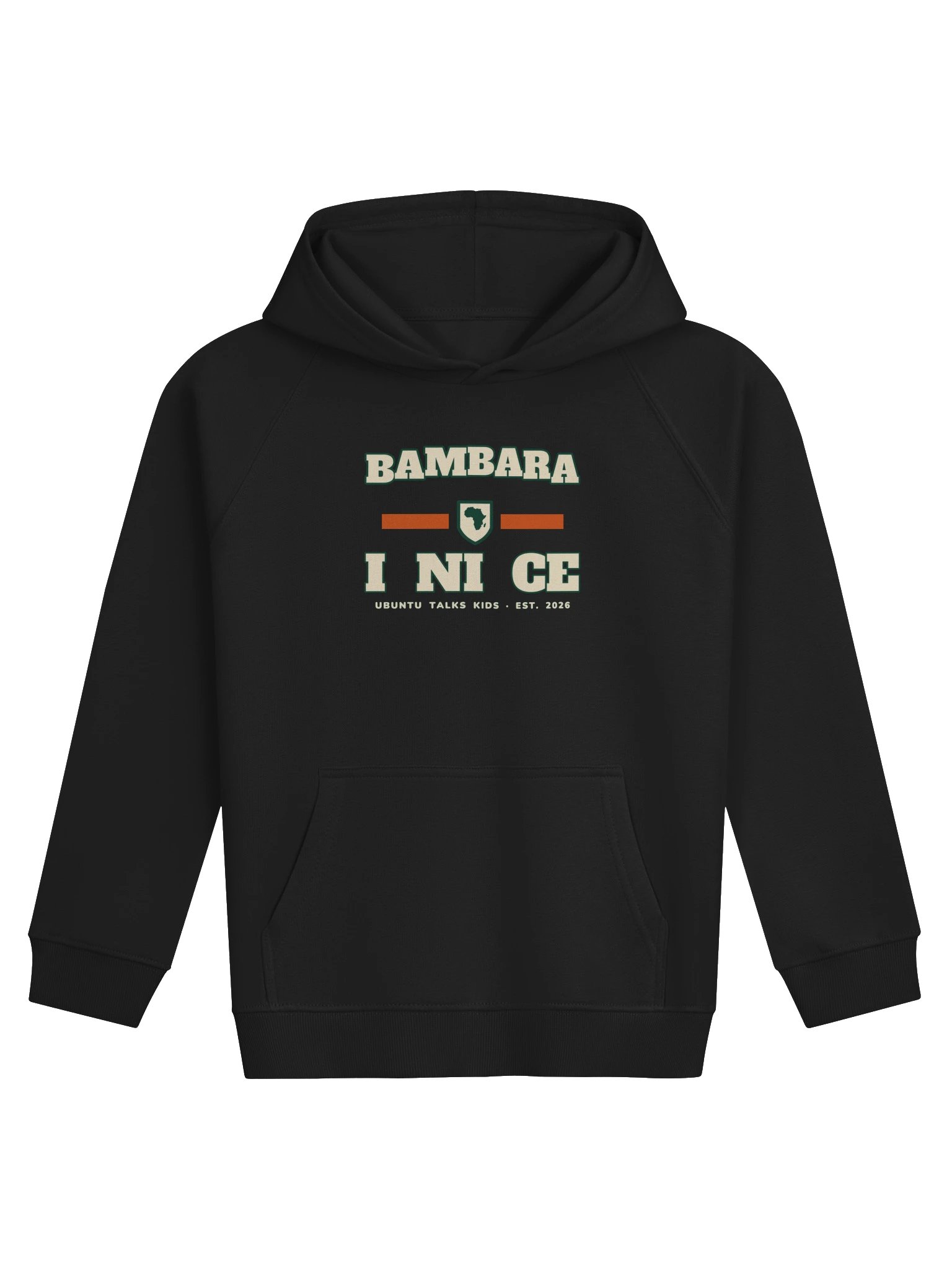 Little Language Club — I NI CE | Bambara Kids Eco Hoodie product image (1)