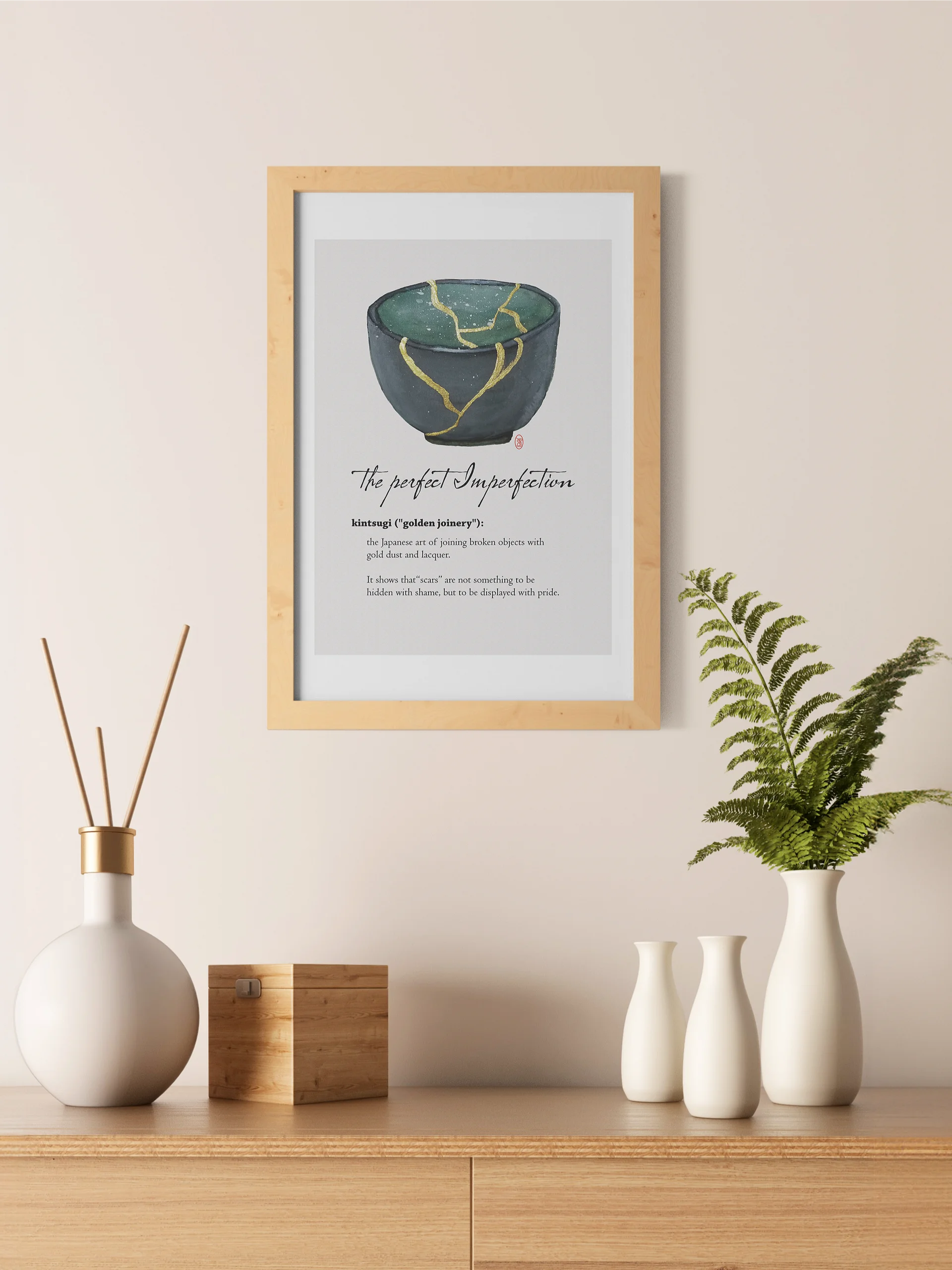 KINTSUGI - dark green cup product image (18)