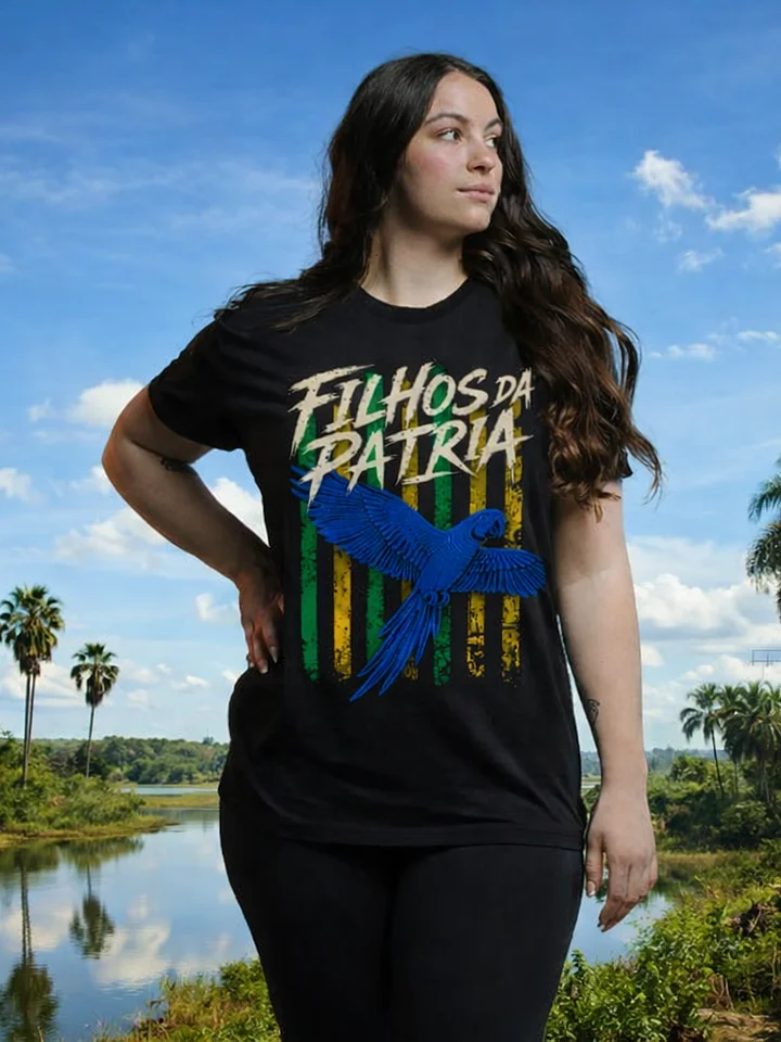 Camiseta Filhos da Patria Oversize Fauna da Patria Arara Azul product image (1)