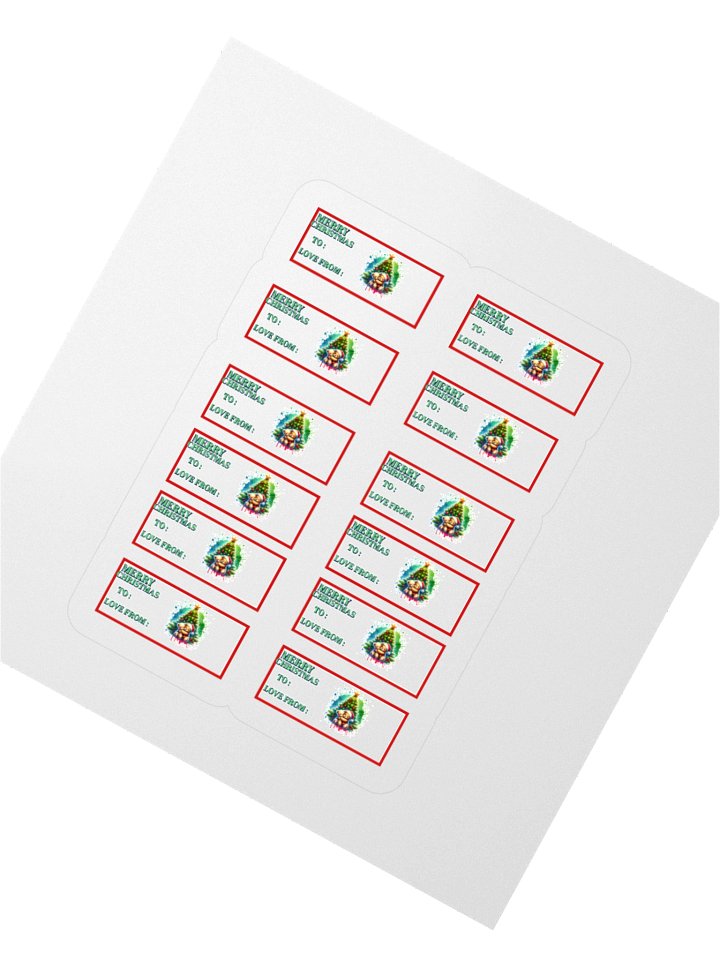 Festive Teddy Bear Christmas Stickers Set product image (5)
