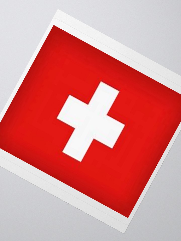 Exclusive Switzerland Flag Kiss-Cut Stickers - High-Quality Vinyl, Multiple Sizes product image (6)