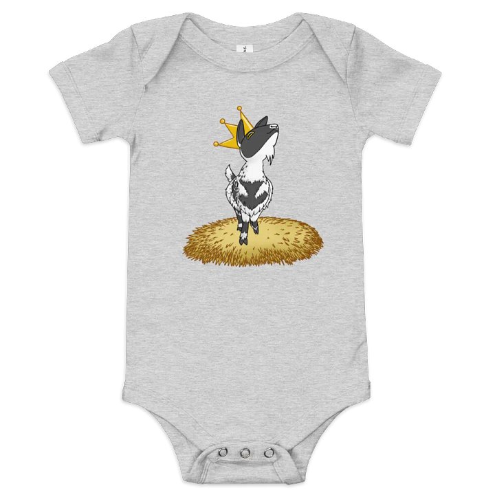 King Jeremy goat - baby one piece shirt product image (1)