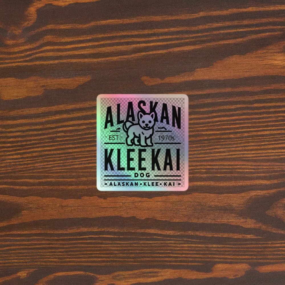 Alaskan Klee Kai Holographic Sticker product image (5)