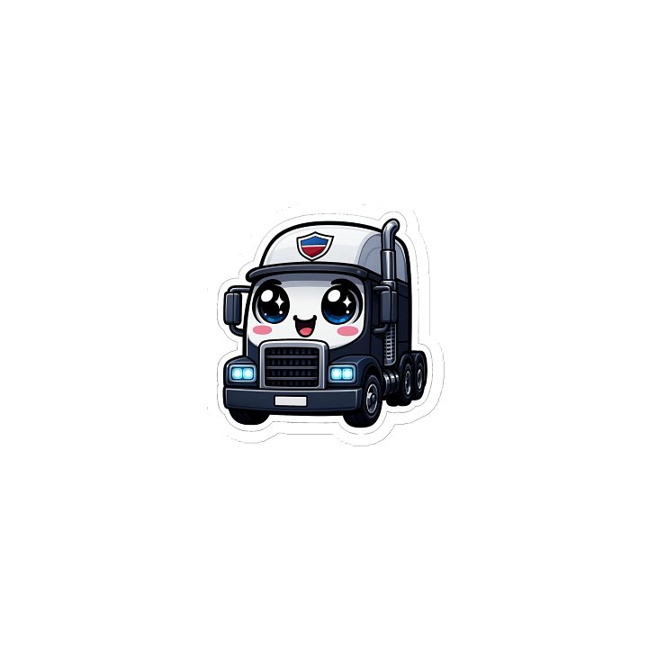 Cheerful Truck Die-Cut Magnets product image (1)