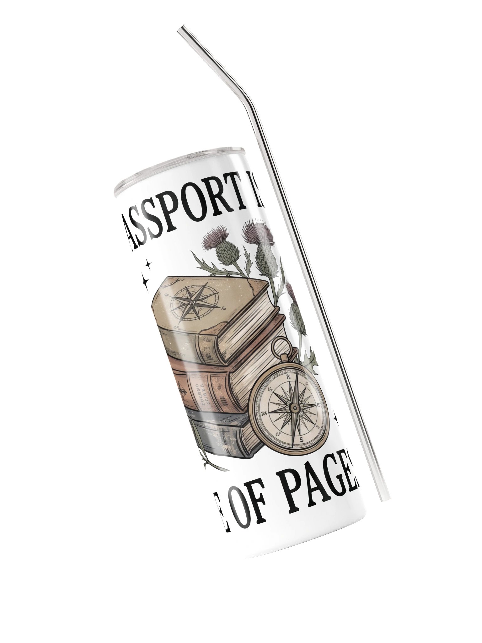 My Passport Is Made of Pages Tumbler product image (3)