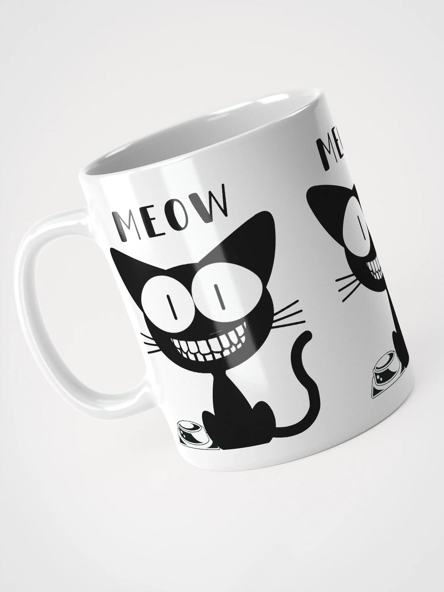 SMILING BLACK CAT, MEOW product image (8)