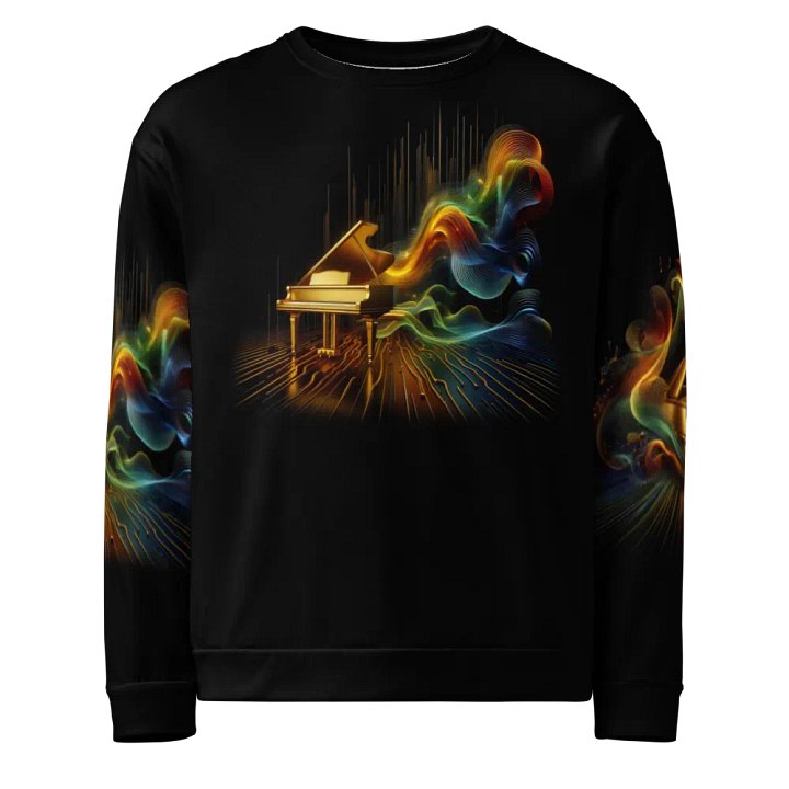 Golden Piano Musical Instrument - All-Over Unisex Sweatshirt #6 product image (1)