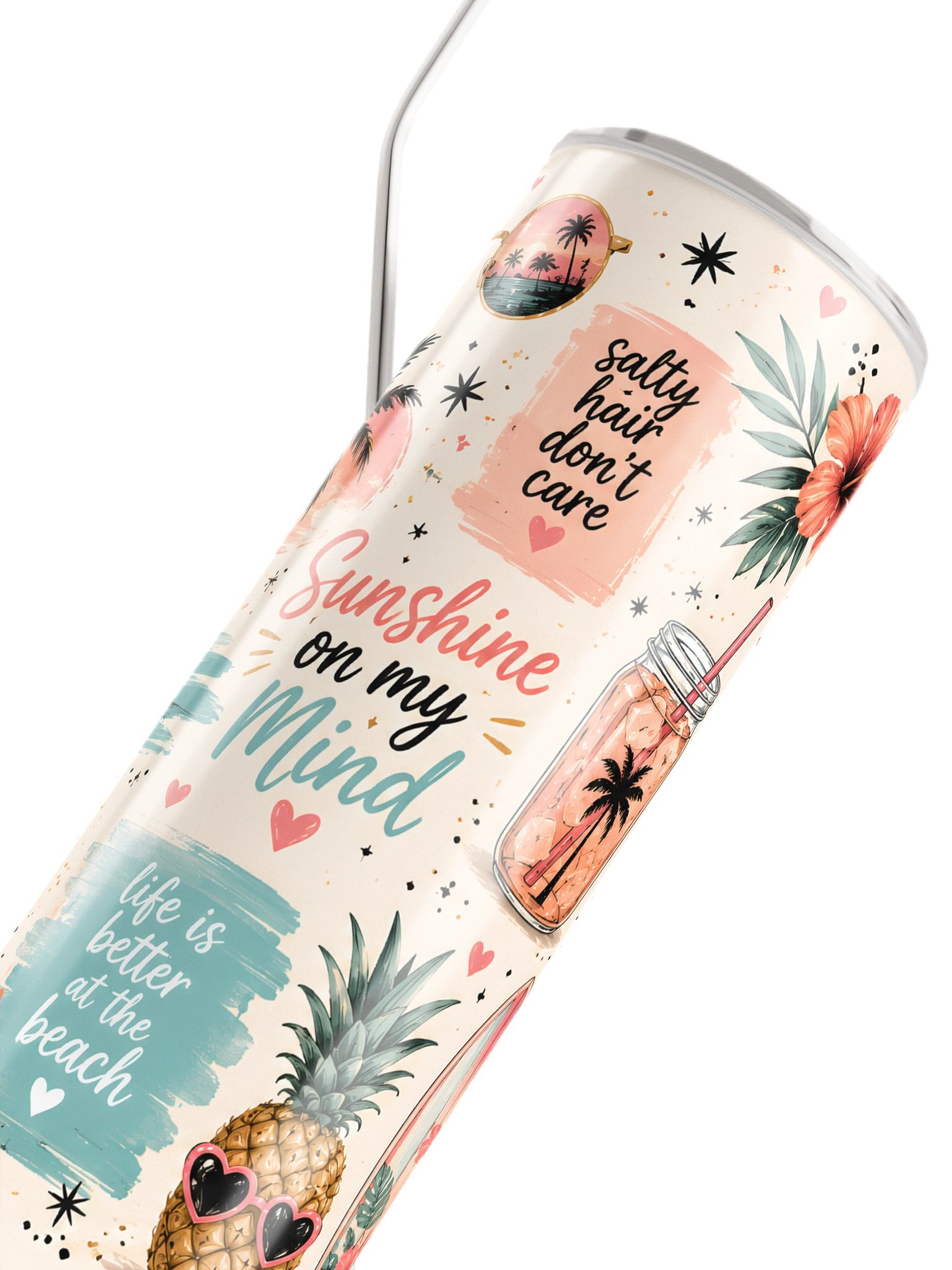 Beach Tumbler | Sunshine State of Mind Tropical Cup product image (5)