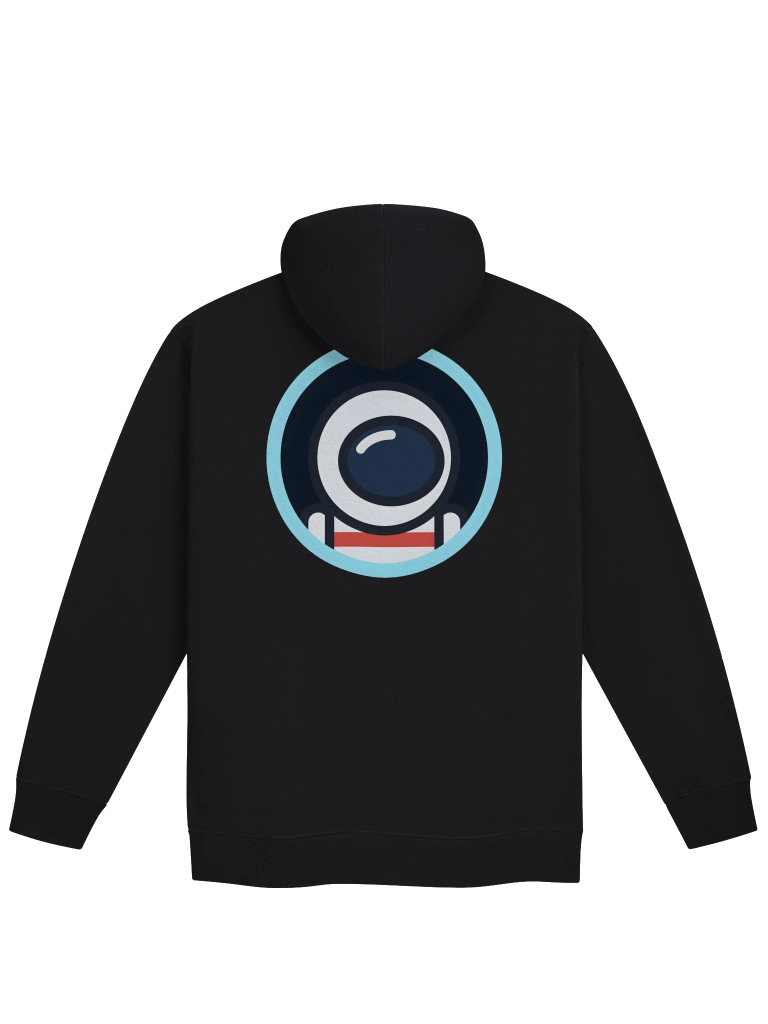 MoonMan Zip Hoodie, Classic Red Wordmark Front Logo Back product image (2)