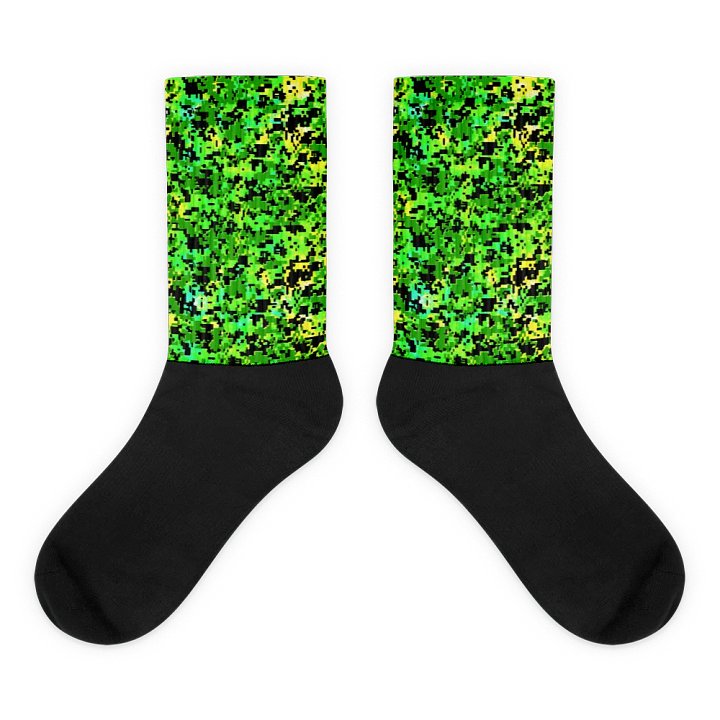 Pixelated Jungle Sublimated Socks product image (1)