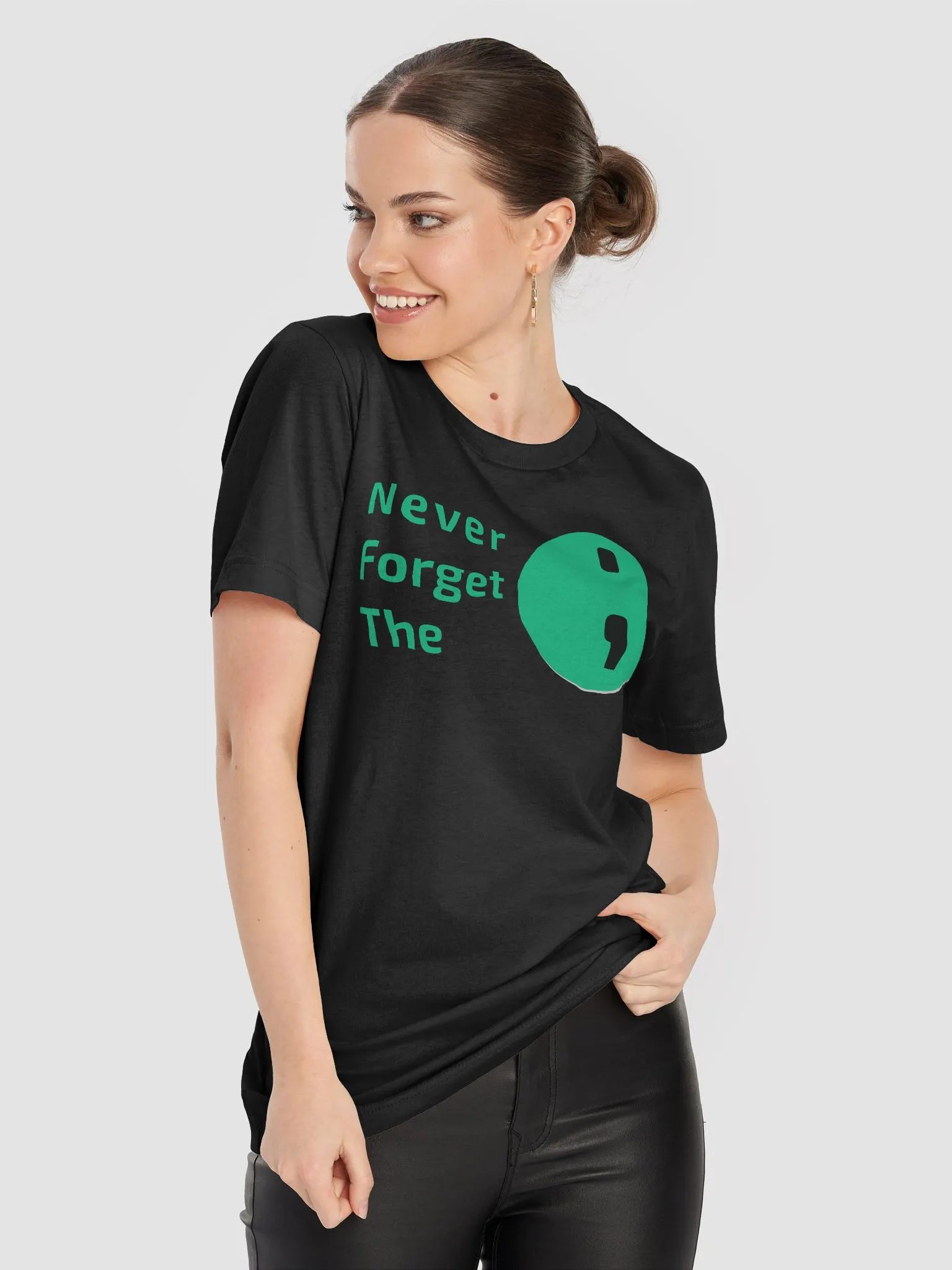 Never Forget the Semicolon ; | Unisex T-Shirt product image (8)