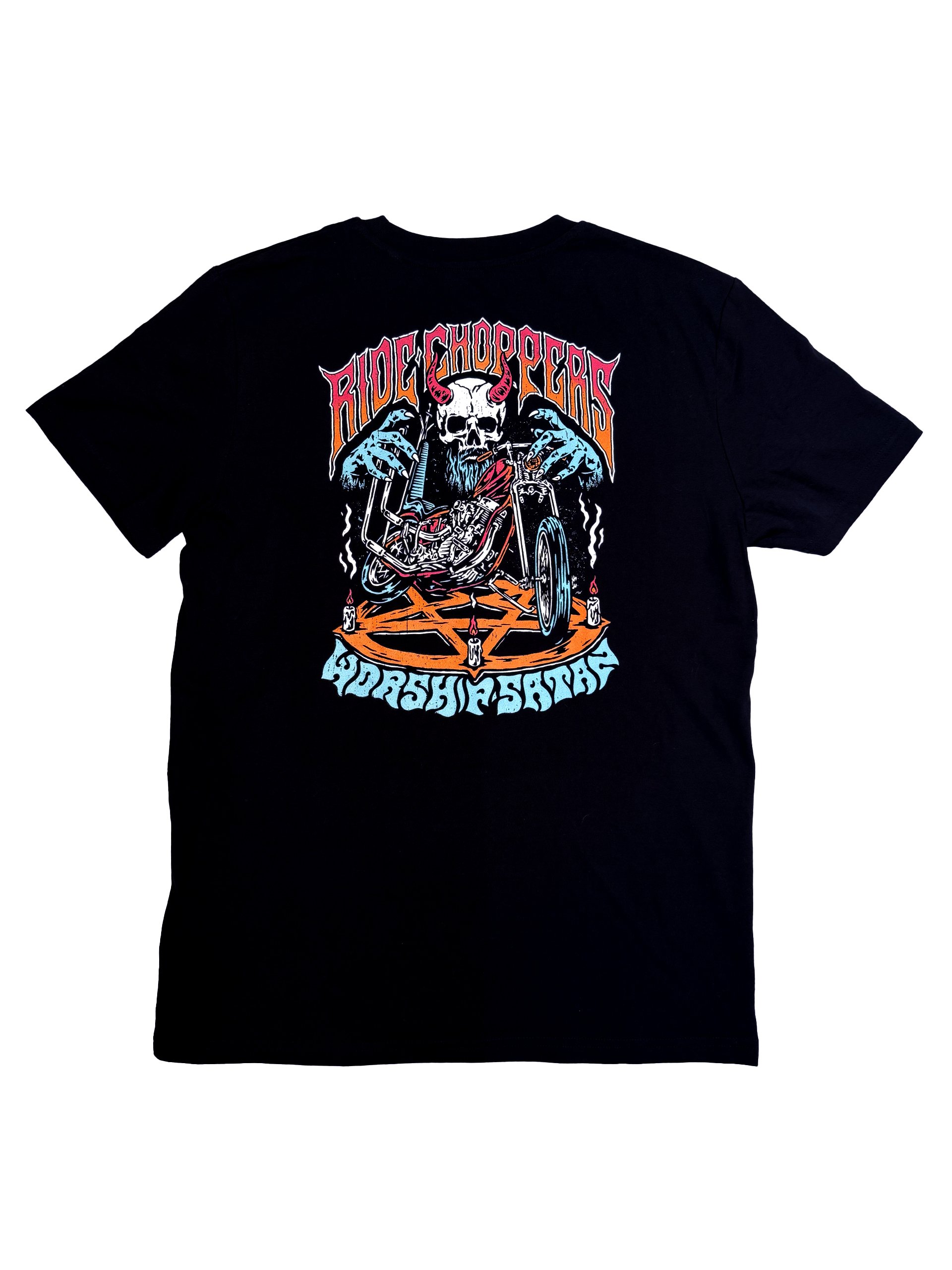 Ride Choppers Worship Satan T-shirt product image (1)