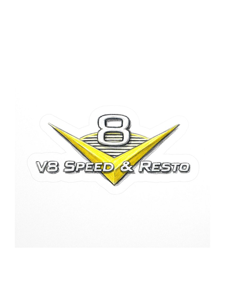 V8 Speed and Resto Sketch Sticker product image (1)