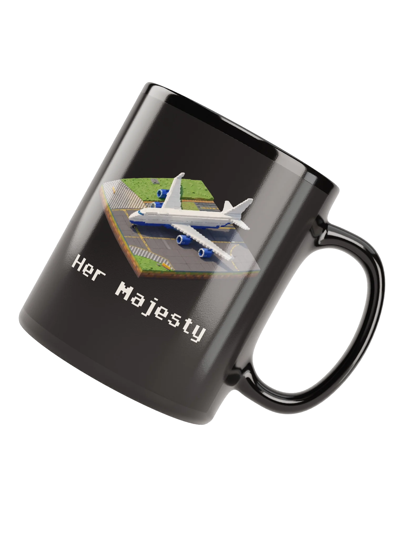"Her Majesty" Queen White Boeing 747 Mug product image (4)