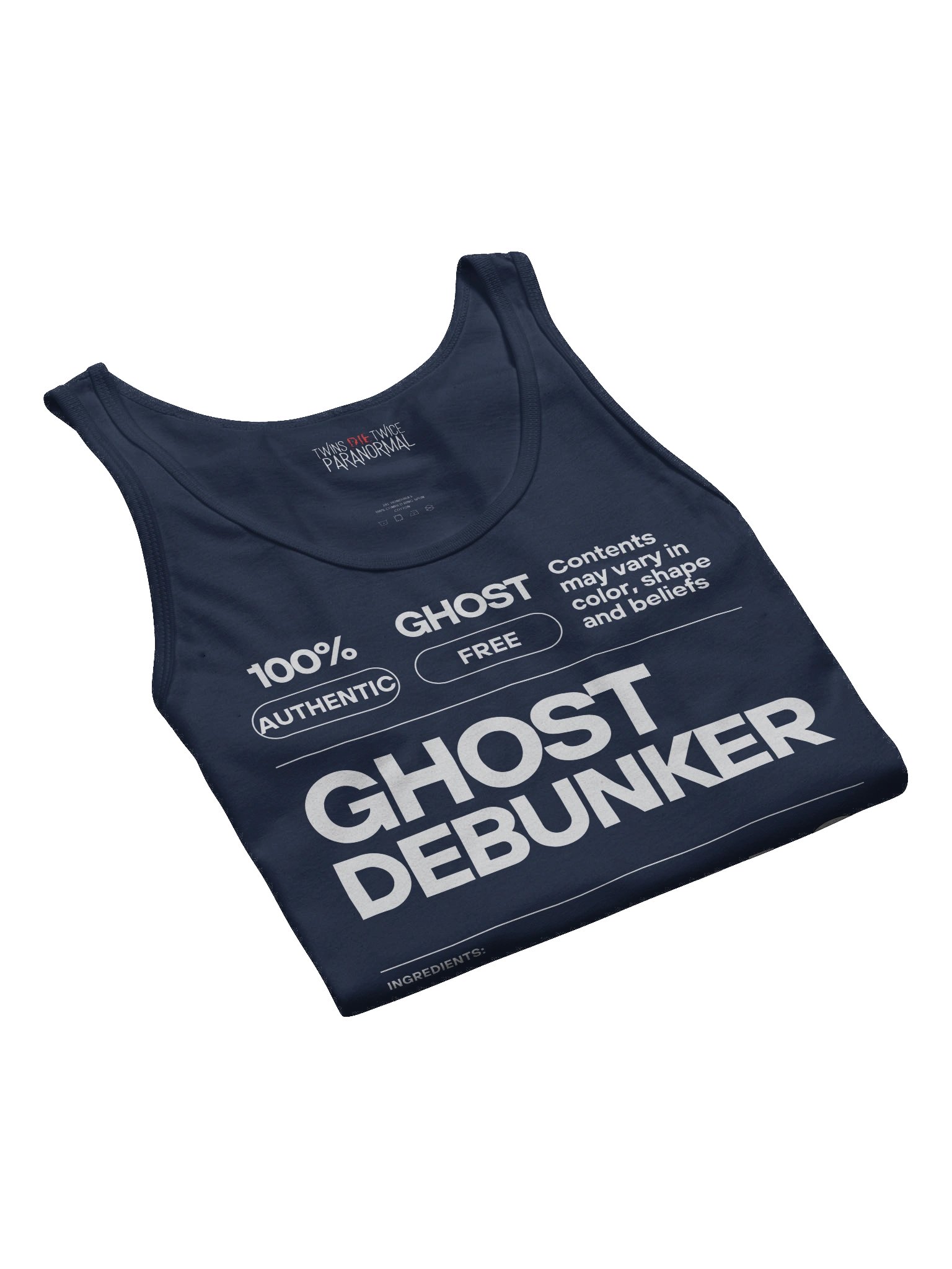 Certified Ghost Debunker Label Tank product image (32)