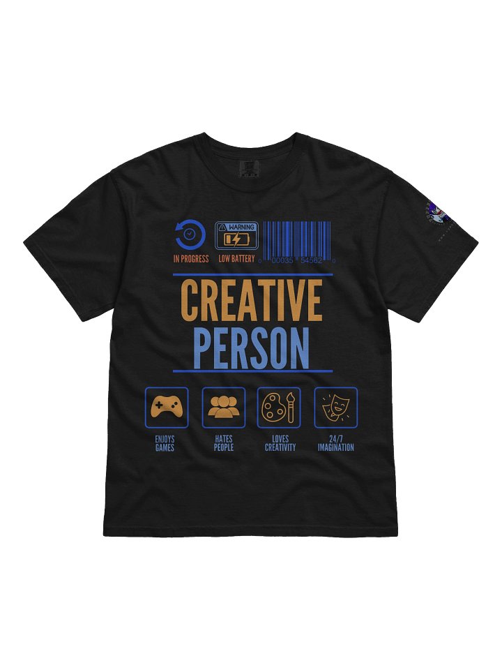 T-shirt "Creative Person (Battery Low) [GRIMMY PAUP]" product image (1)