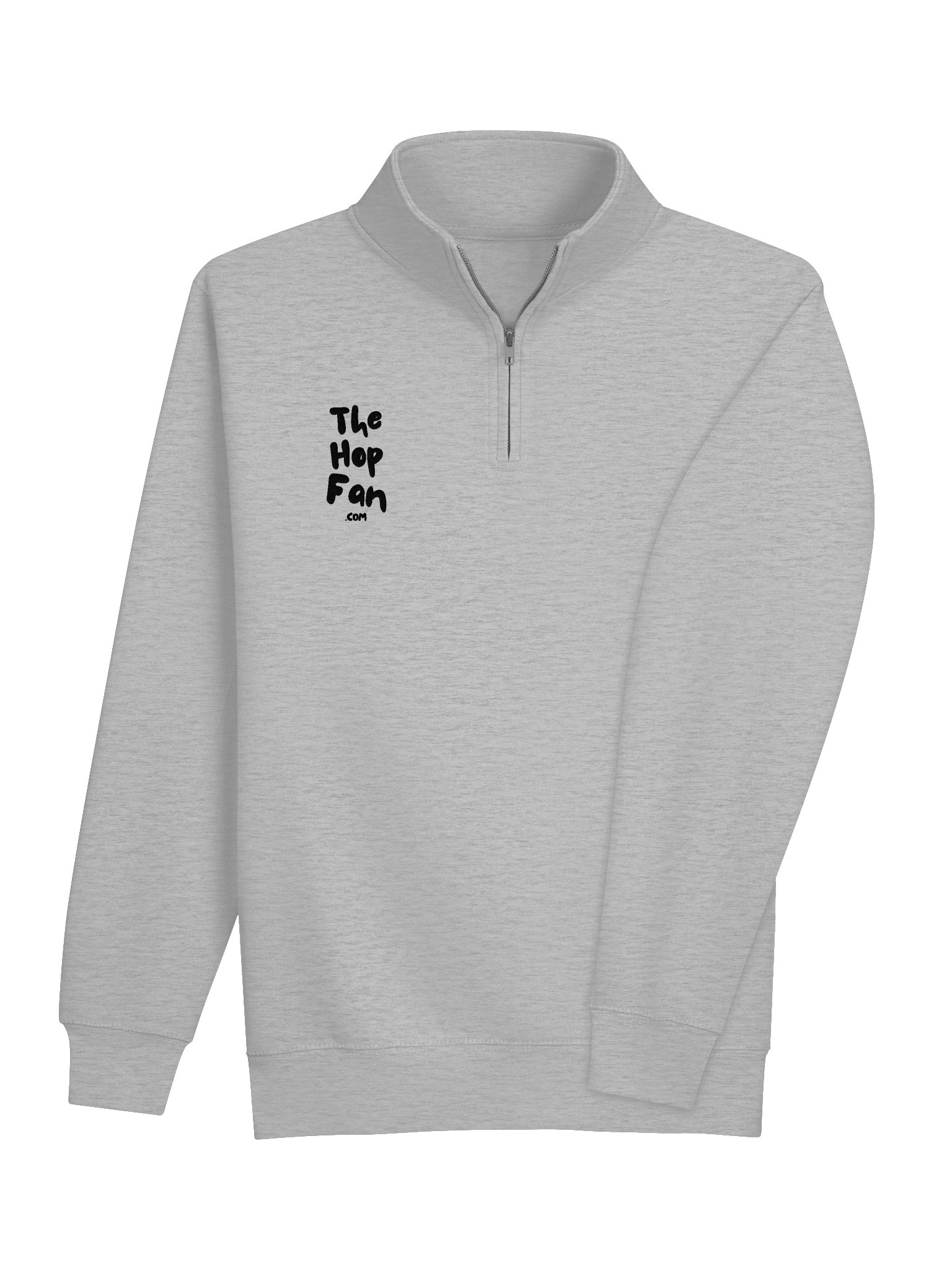 Logo Quarter Zip (Heather Gray - Black) product image (4)