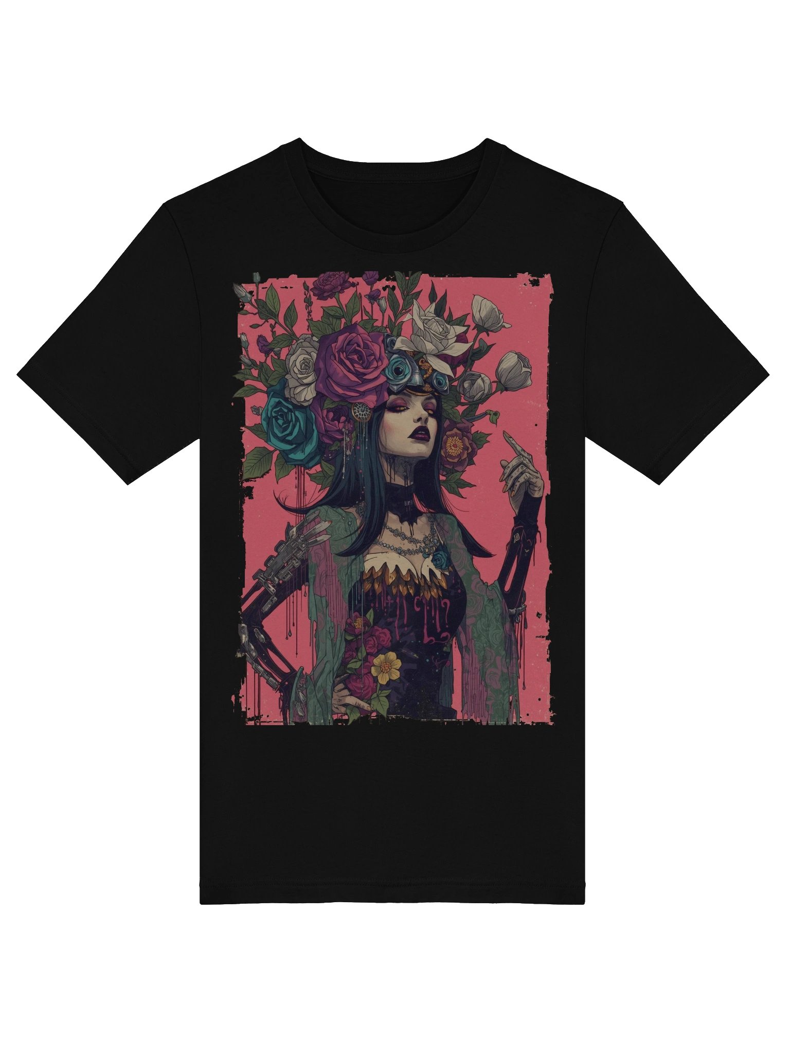 Cyber Rose Headdress Supersoft Tee product image (3)