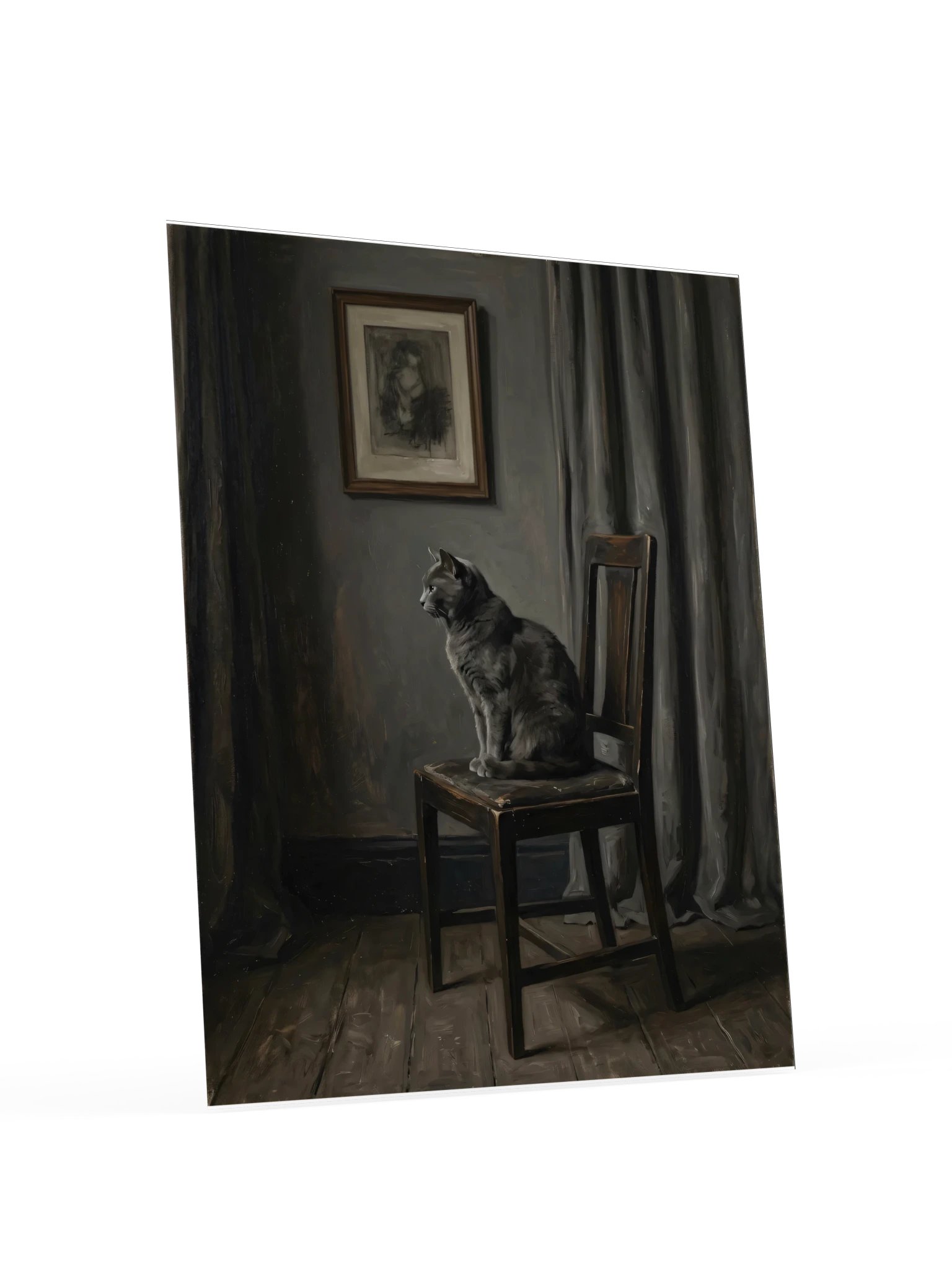 Arrangement in Grey Cat Poster product image (18)