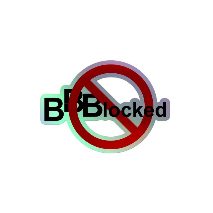 BBBlocked Sticker - Glänzend product image (2)