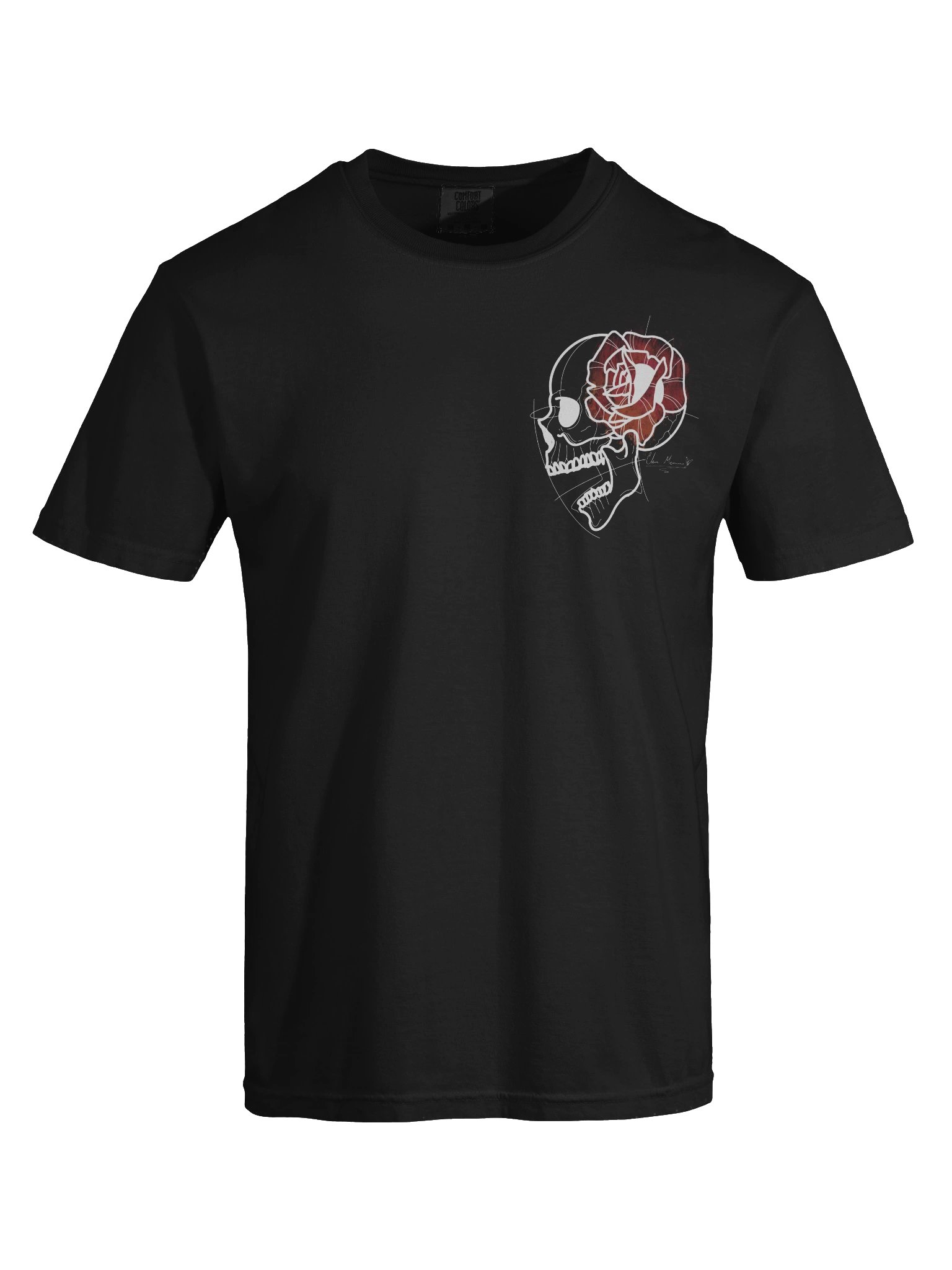 skull flower tee product image (7)