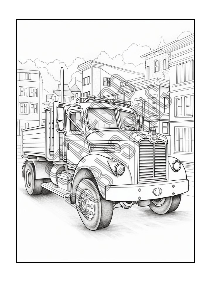Transportation Coloring Book For Big & Little Kids Printable Version product image (2)