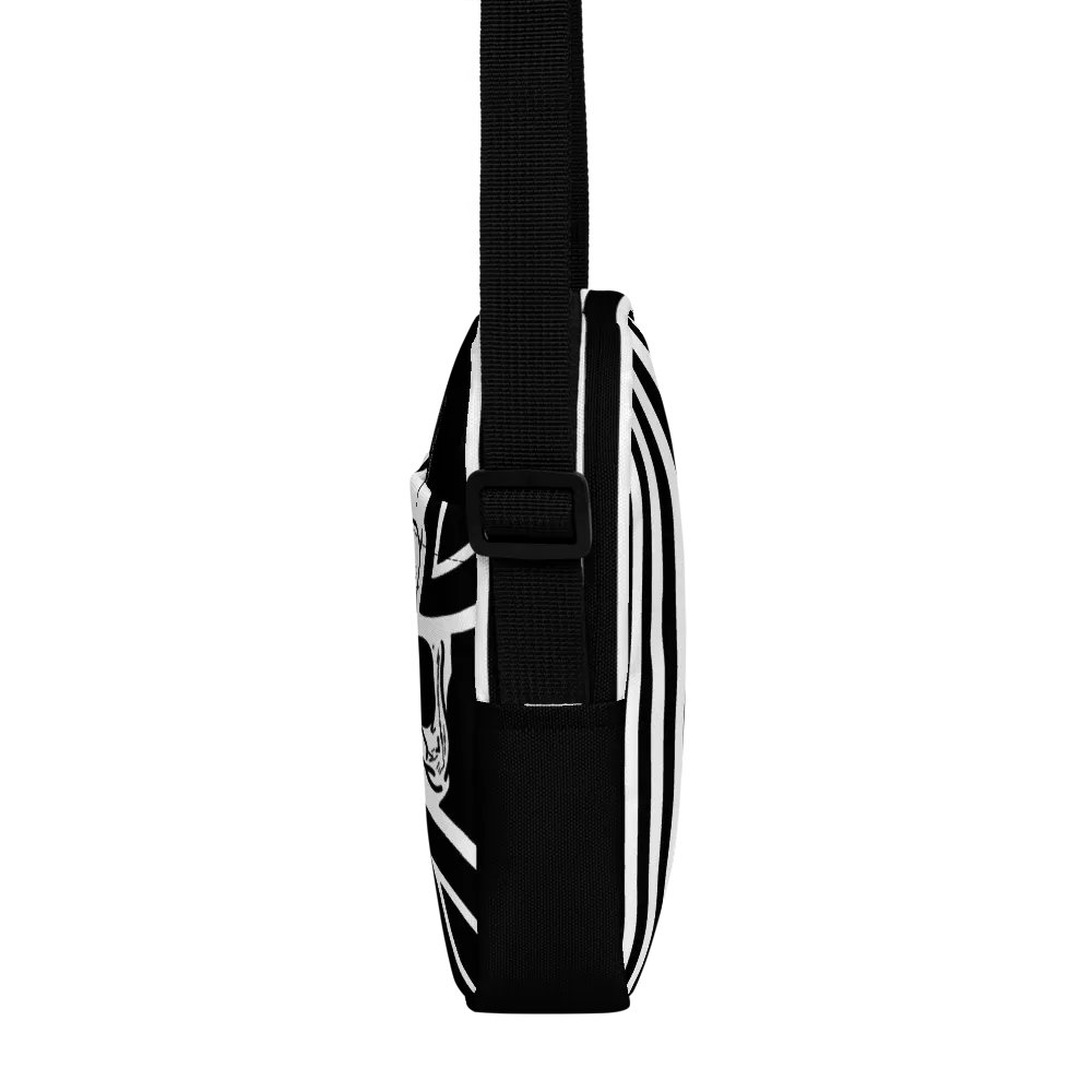 Maltese cross skull utility crossbody bag product image (2)