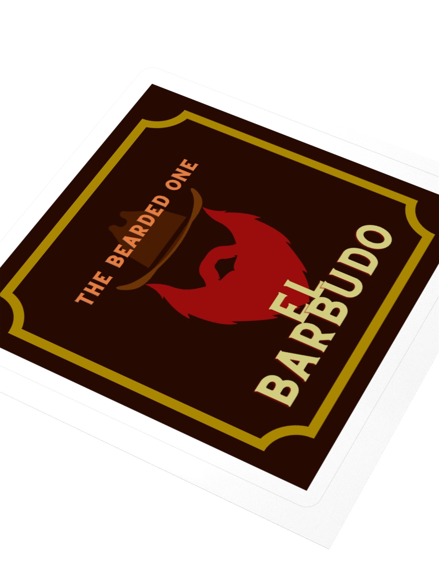 El Barbudo Square Sticker product image (3)
