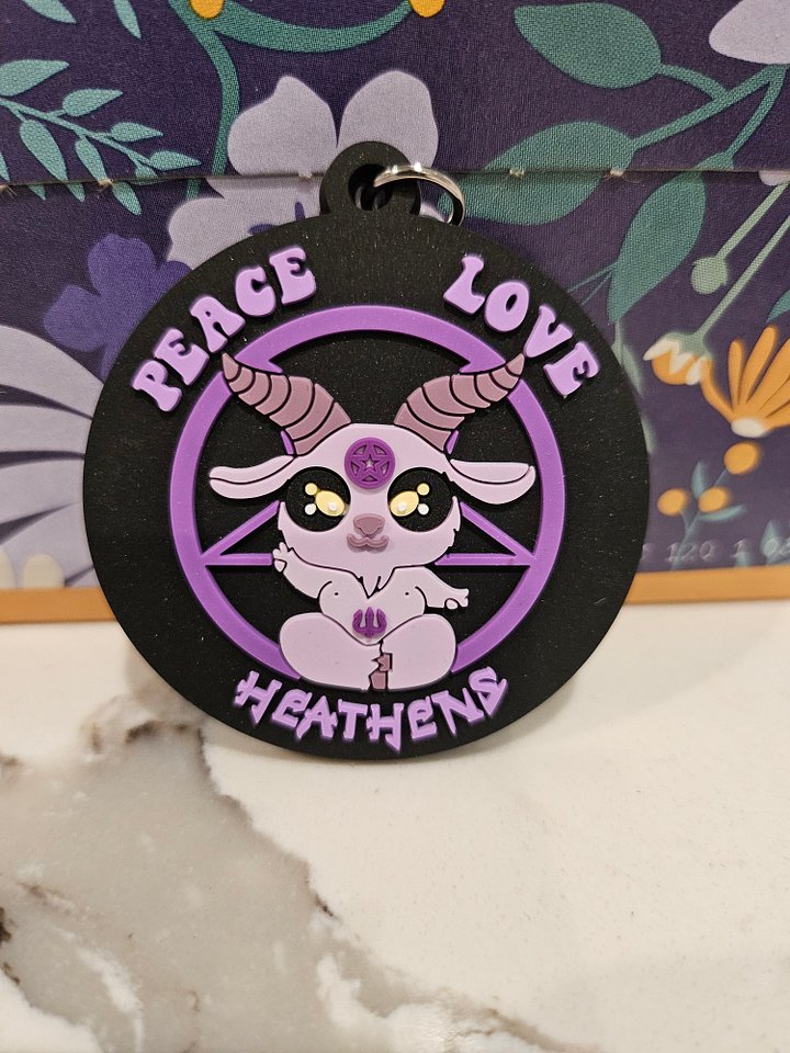 Limited Edition Keychain - Peace, Love, Heathens product image (1)