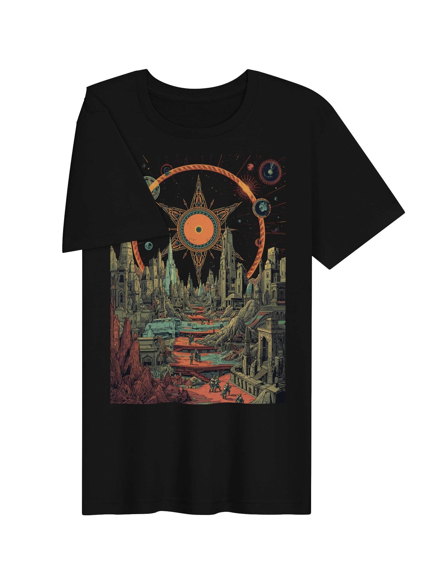 Cosmic City Portal Lightweight T-Shirt product image (6)