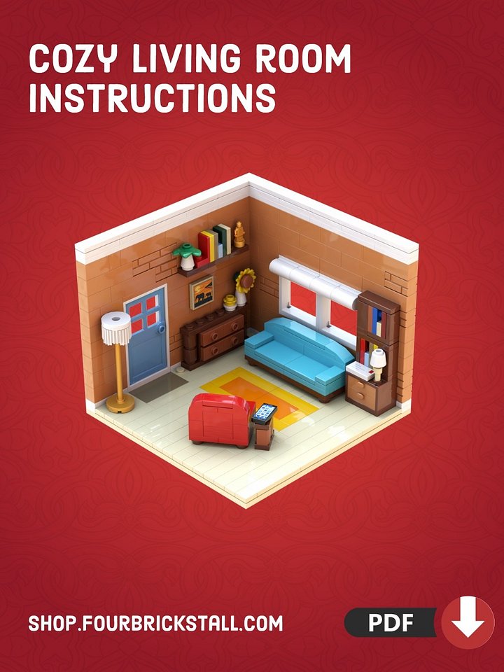 FREE LEGO Building Instructions - Cozy Living Room product image (1)