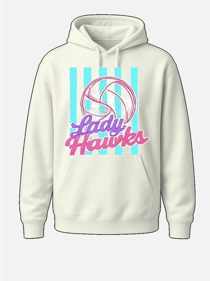 Neon Volleyball Hawks Hoodie product image (1)
