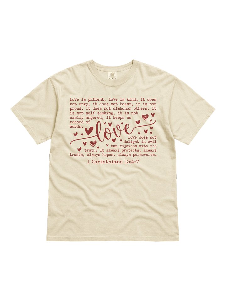 Faith Love Valentine Corinthians Premium T-Shirt product image (1)