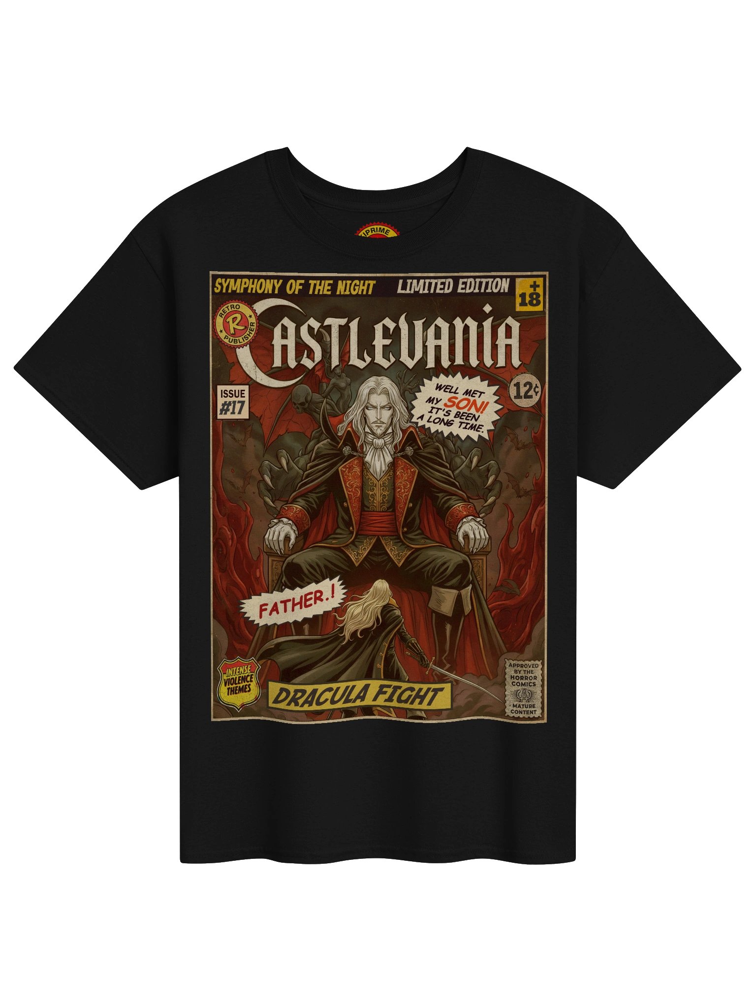 Castlevania: Symphony of the Night Comic Art T-Shirt product image (1)