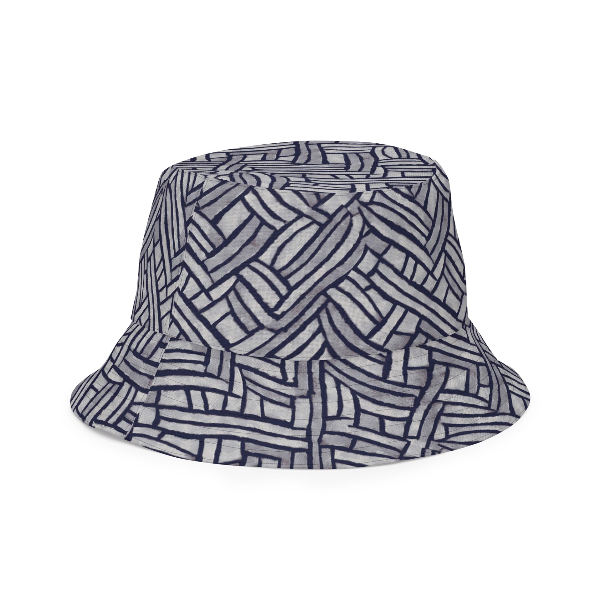 Grey Rectangles Hat product image (5)