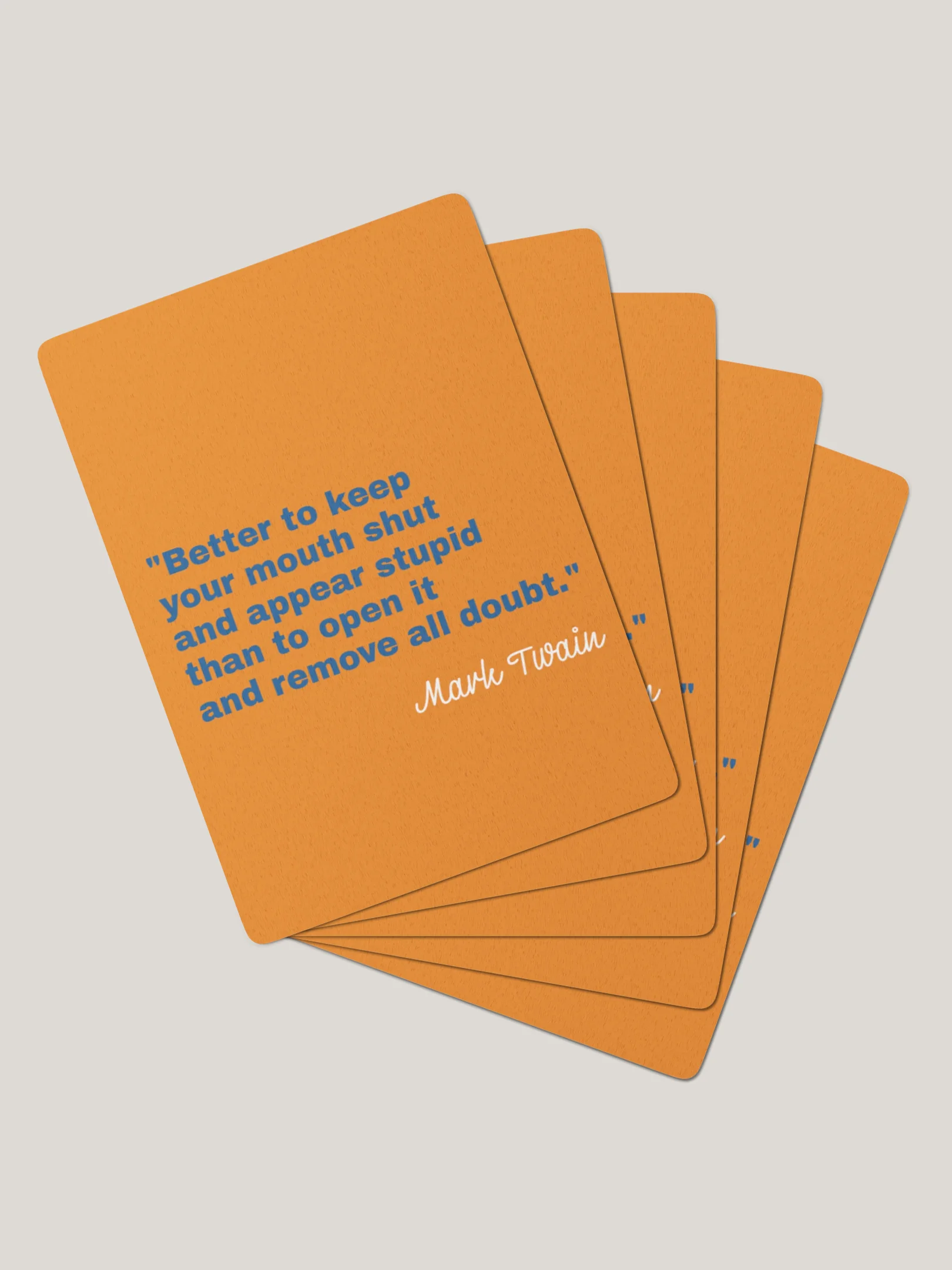 Playing Cards - Twain Orange product image (1)