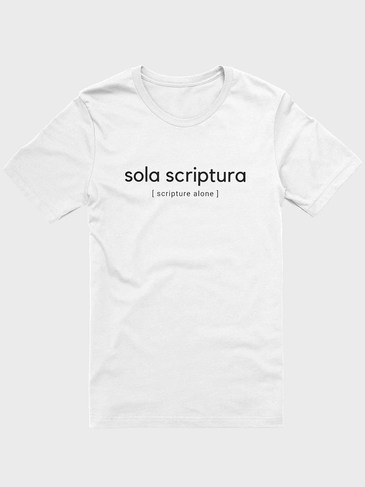 Scripture Alone - Unisex White product image (1)