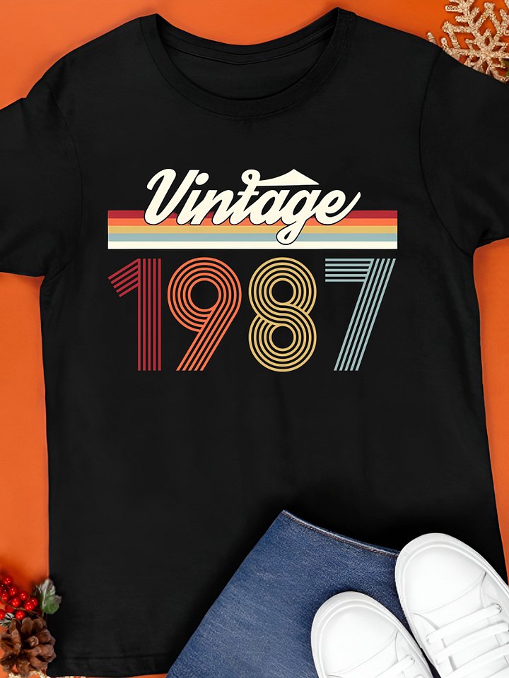 Vintage 1987 Birthday Shirt product image (1)