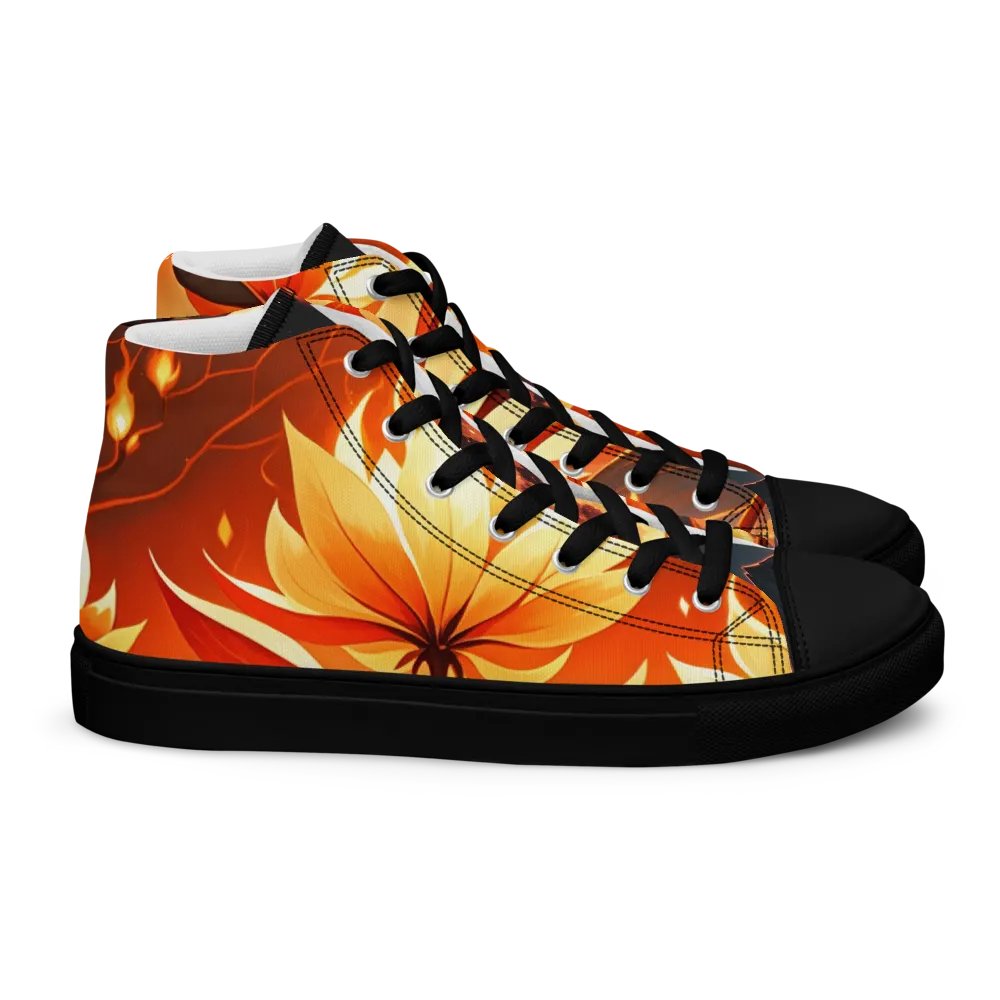 Floral Flame High Tops (Fire Element Inspired) product image (10)
