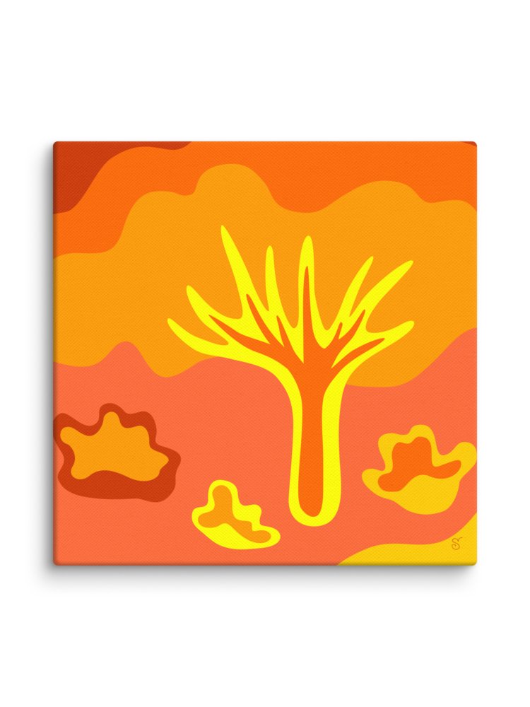 Organic Harmony Canvas Art - Abstract Landscape No. 3 product image (63)