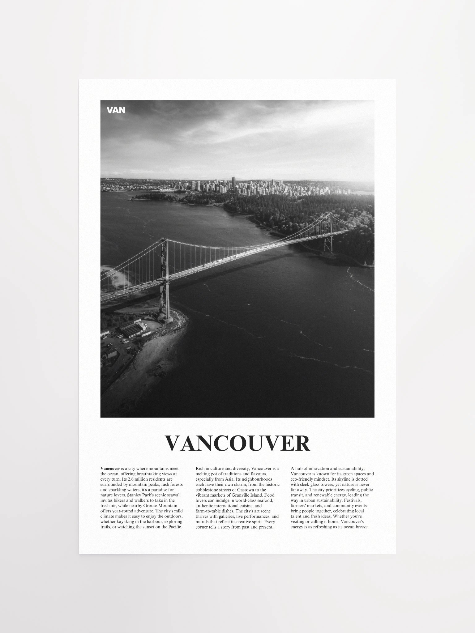 Vancouver 03 Newspaper Poster product image (9)