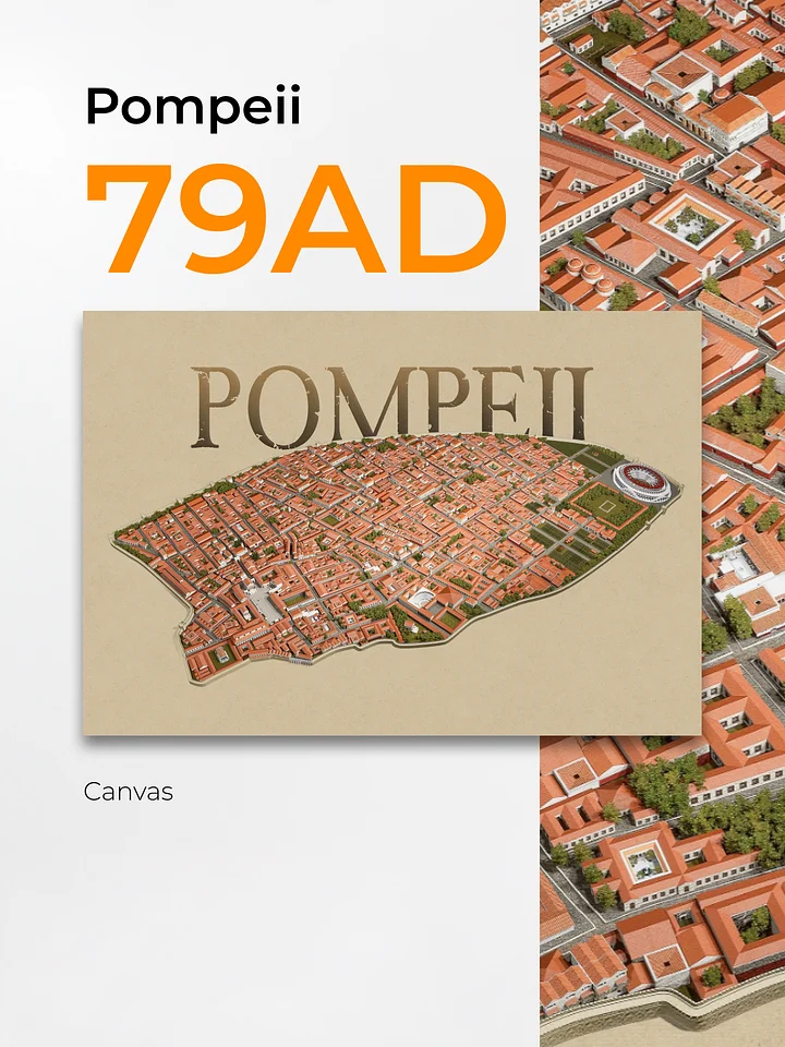 Pompeii 3D Reconstruction City View (Canvas) product image (1)