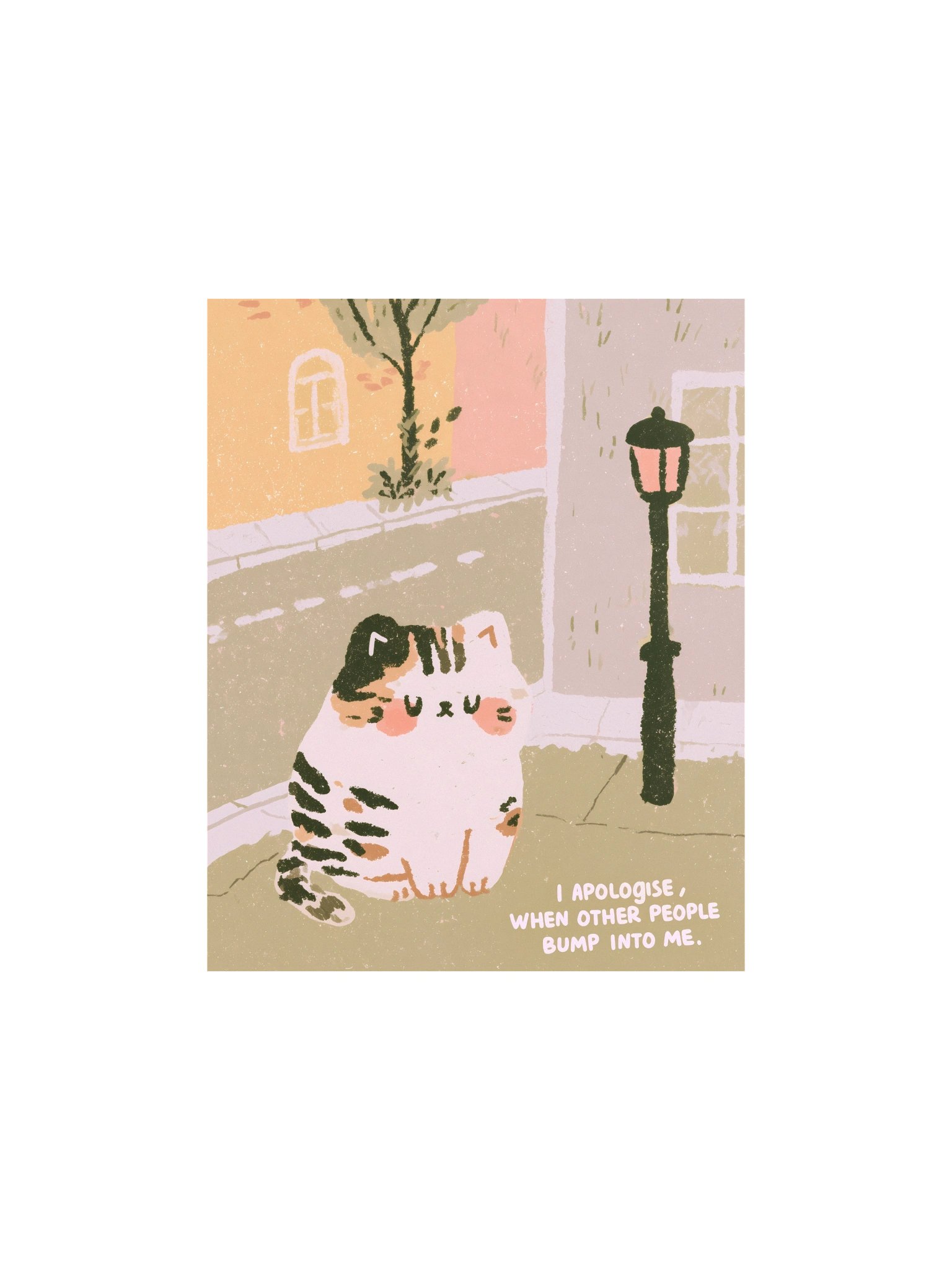 Apologetic Cat Street Poster product image (1)