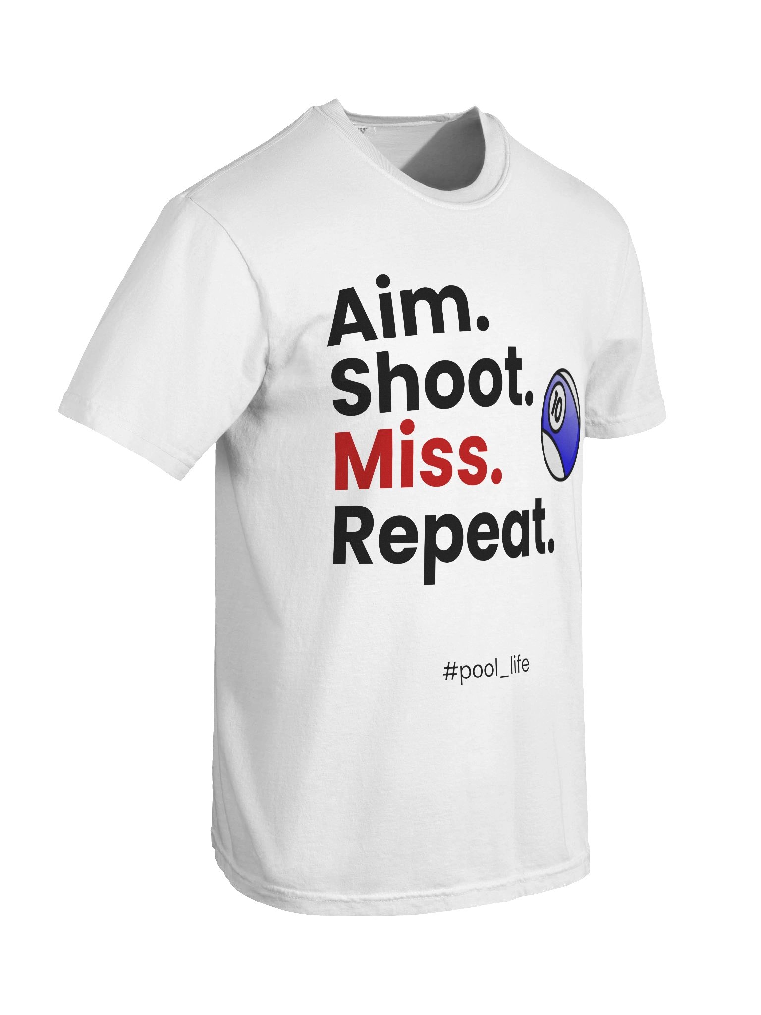 10-ball Pool Life T-shirt (White) product image (4)