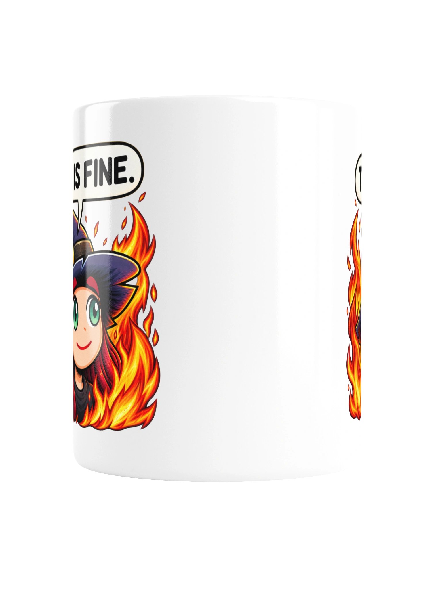 This Is Fine Mug L/R Handed product image (6)
